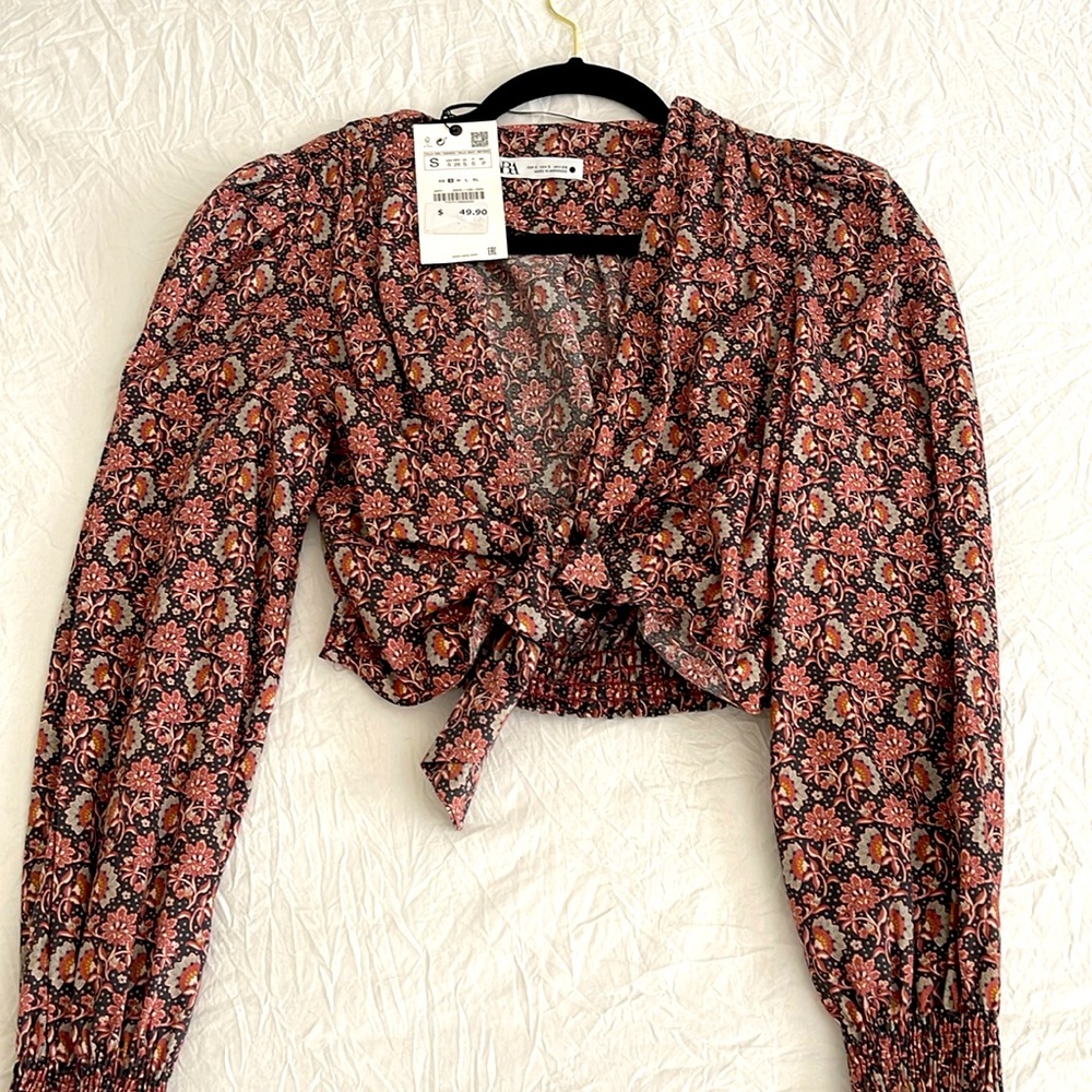 Zara Cropped Blouse